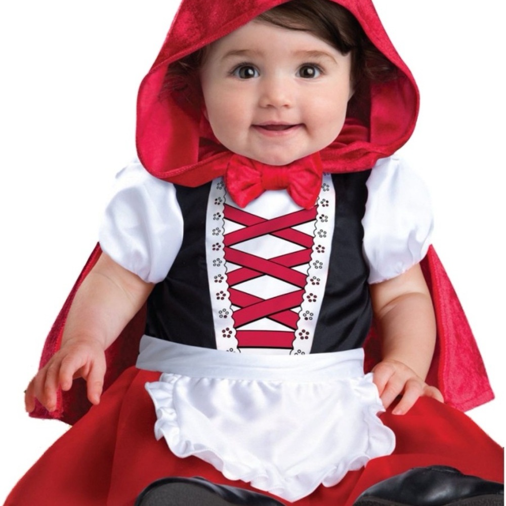 InCharacter Little Red Riding Hood Bodysuit Infant Baby Halloween Costume